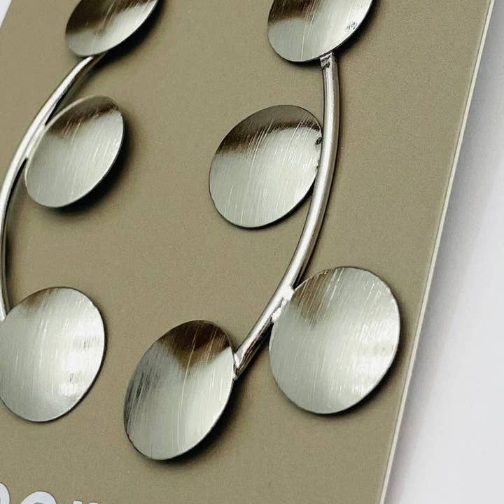 TWO FORTY TWO - Wholesale Stud/Post Earrings - SILVER - Textured Spray Stud (silver) BER553