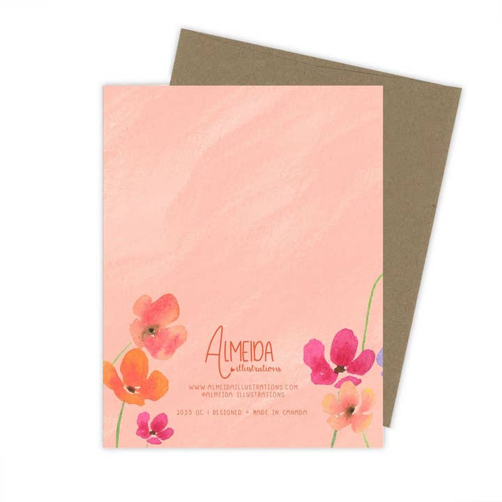 Almeida Illustrations - Wholesale Thank You Card - Merci French Thank You card4