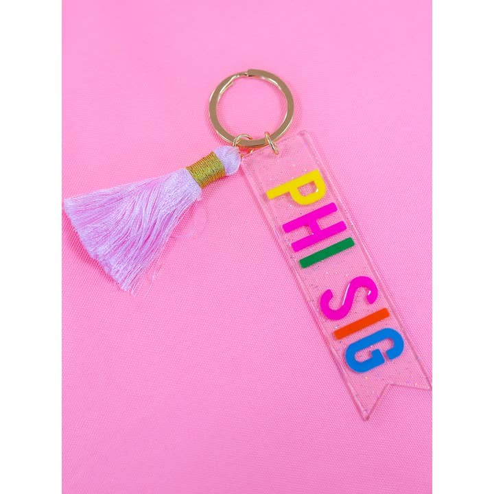 Duo Threads - Wholesale Keychain - Women's - Tassel Sorority Key Fob39