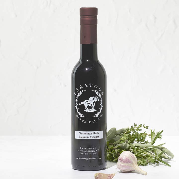 Wholesale Neapolitan Herb Dark Balsamic Vinegar for wholesale by Saratoga Olive Oil Company