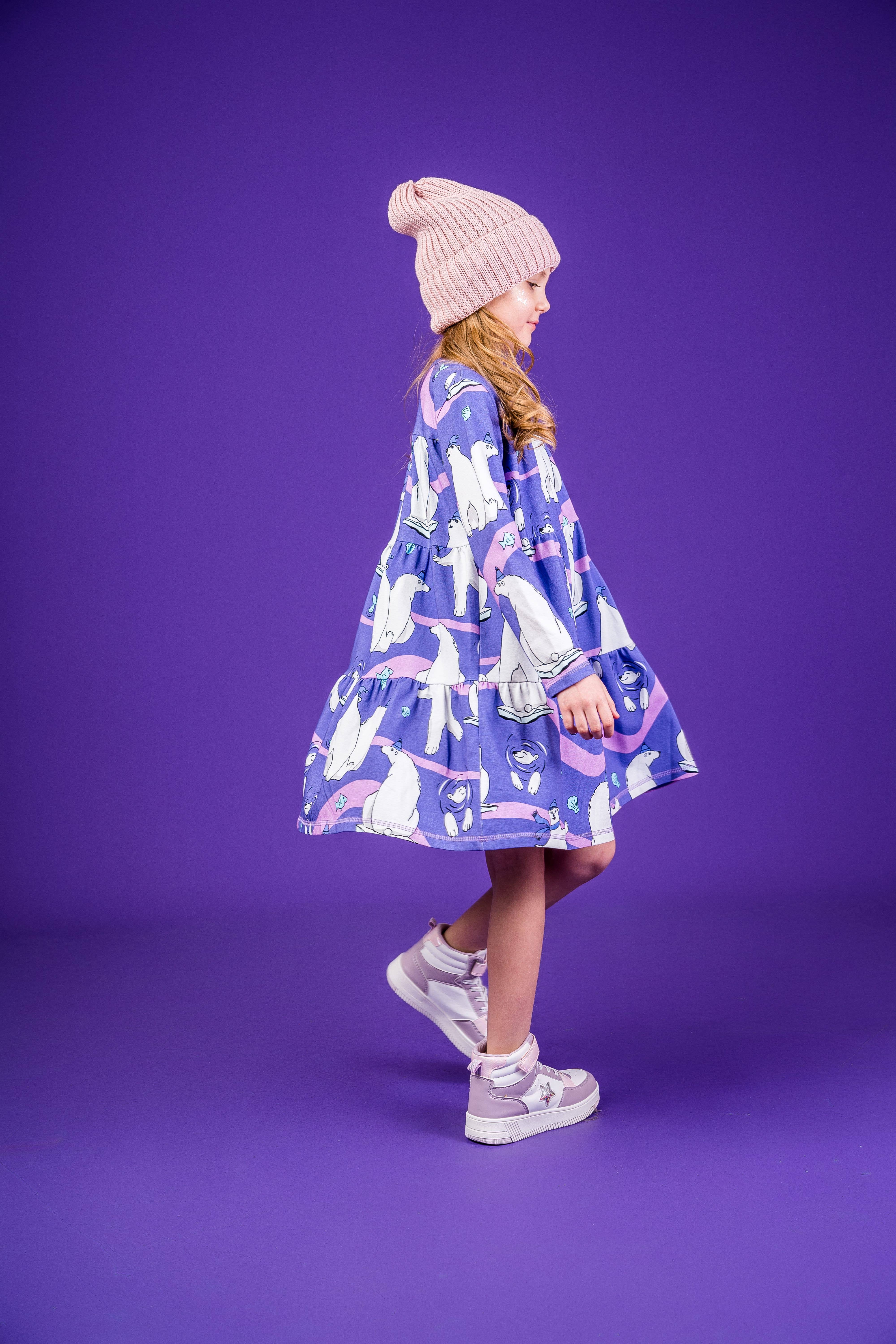 Mullido – wholesale Klänning – Barn – ISBJÖRN - A-LINJEKLÄNNING - AW2416