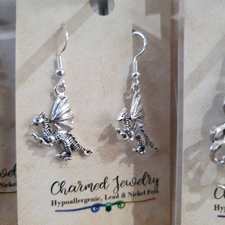 Con-Quest Crafts - Vente Boucles d'oreilles pendantes - Boucles d’oreilles et colliers à thème fantasy, gothique, RPG et gaming4