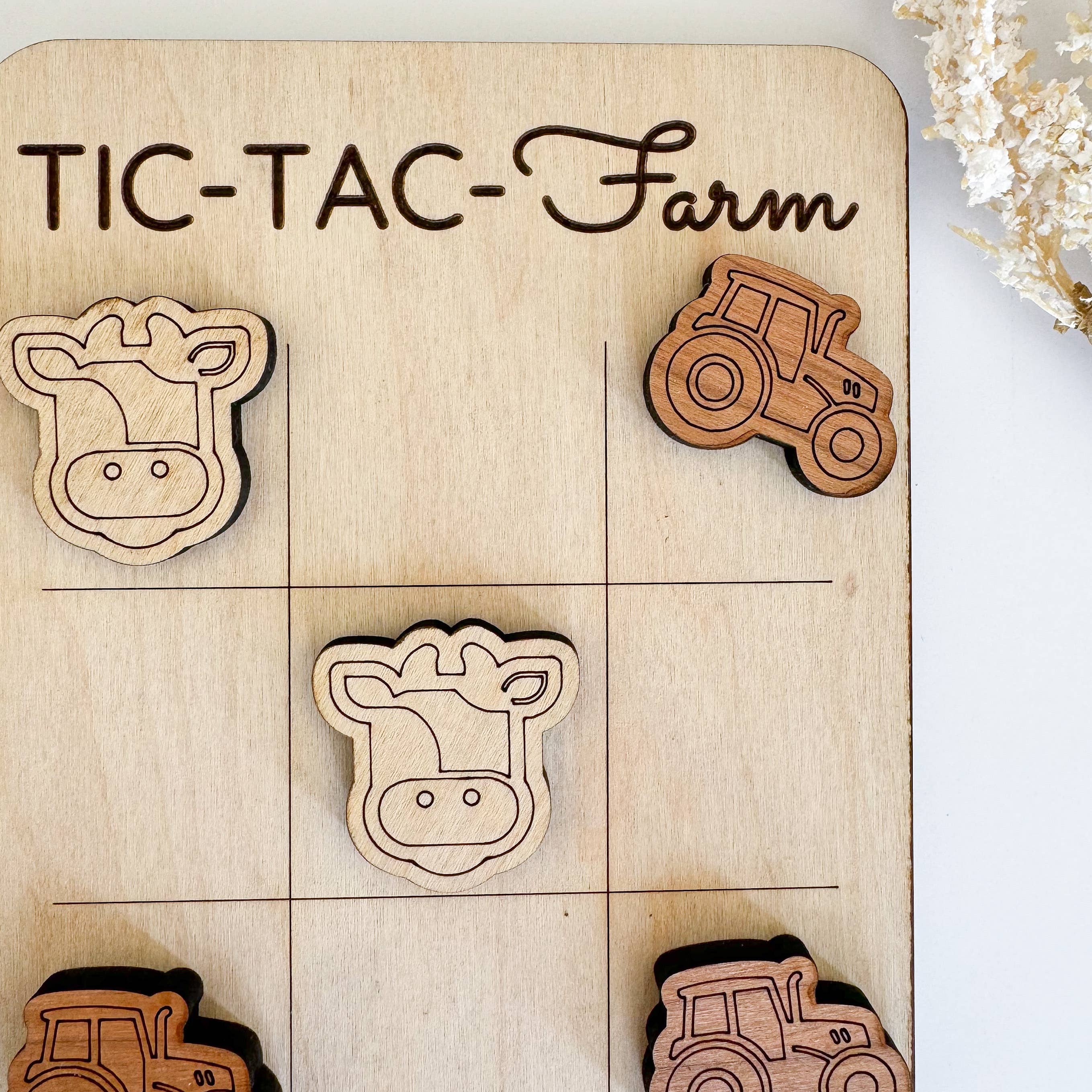 Birch House Games & Gifts - Wholesale Board Game - Farmer Gift - Mini Tic-Tac-Toe Game4