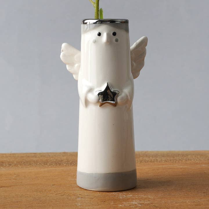 CGB Giftware – Vaso por atacado – Enviar Com Amor Jarra de Botão Anjo Em Caixa de Presente0