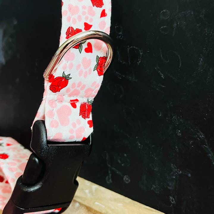 Little Barks Boutique - Wholesale Pet Collar - Dog - Valentine's Day Dog Collar - Heart and Paws Collar for pets 6