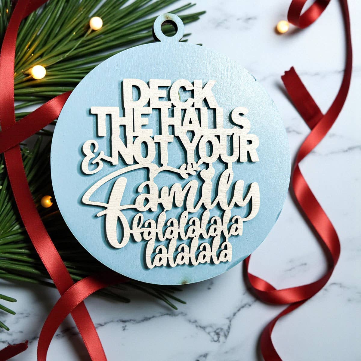 Gia Roma - Wholesale Ornament - Hanging Christmas Decor + Handmade Wooden Ornament Funny3