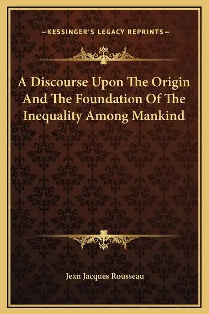 Books by splitShops - Wholesale Politics & Current Events Book - A Discourse Upon the Origin and the Foundation of the Inequality Among Mankind - Hardcover0