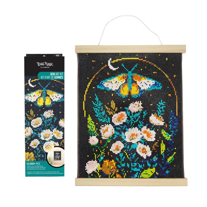 Tela Arrotolata BR Gem Art 11x14 Midnight Botanical per la vendita all'ingrosso da parte di Momenta