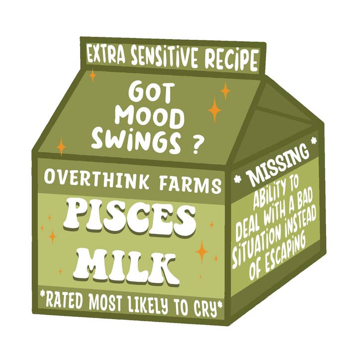 Water bottle sticker, Zodiac Sticker pisces for wholesale by MJ Alleyway