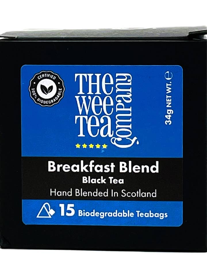 The Wee Tea Company Breakfast Blend Black Tea - 15 Teabags for wholesale by NATURALLY SCOTLAND