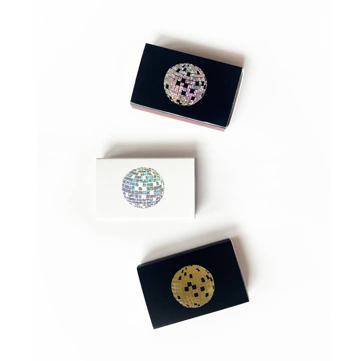 Studio Portmanteau - Wholesale Matches - Disco Ball Matchbox | Celebration Matches | Festive Candle