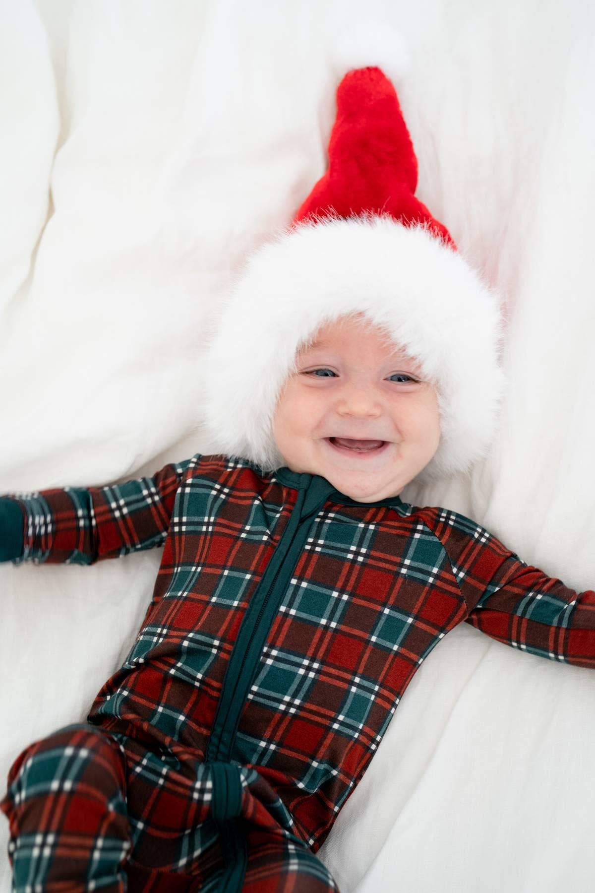 Boosh Baby - Wholesale Sleepsuit - Baby - Classic Christmas Plaid Boys Pajamas 🎁✨| Convertible Zippy