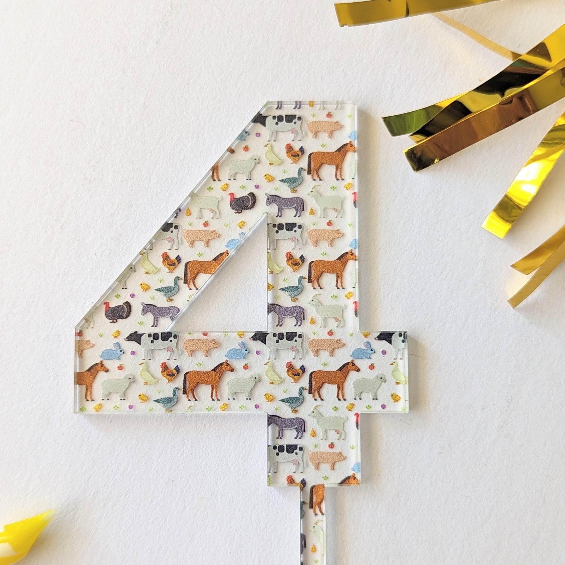 Park Ln Studios - Wholesale Cake/Cupcake Topper - Farm Animal Fun Cake Topper1