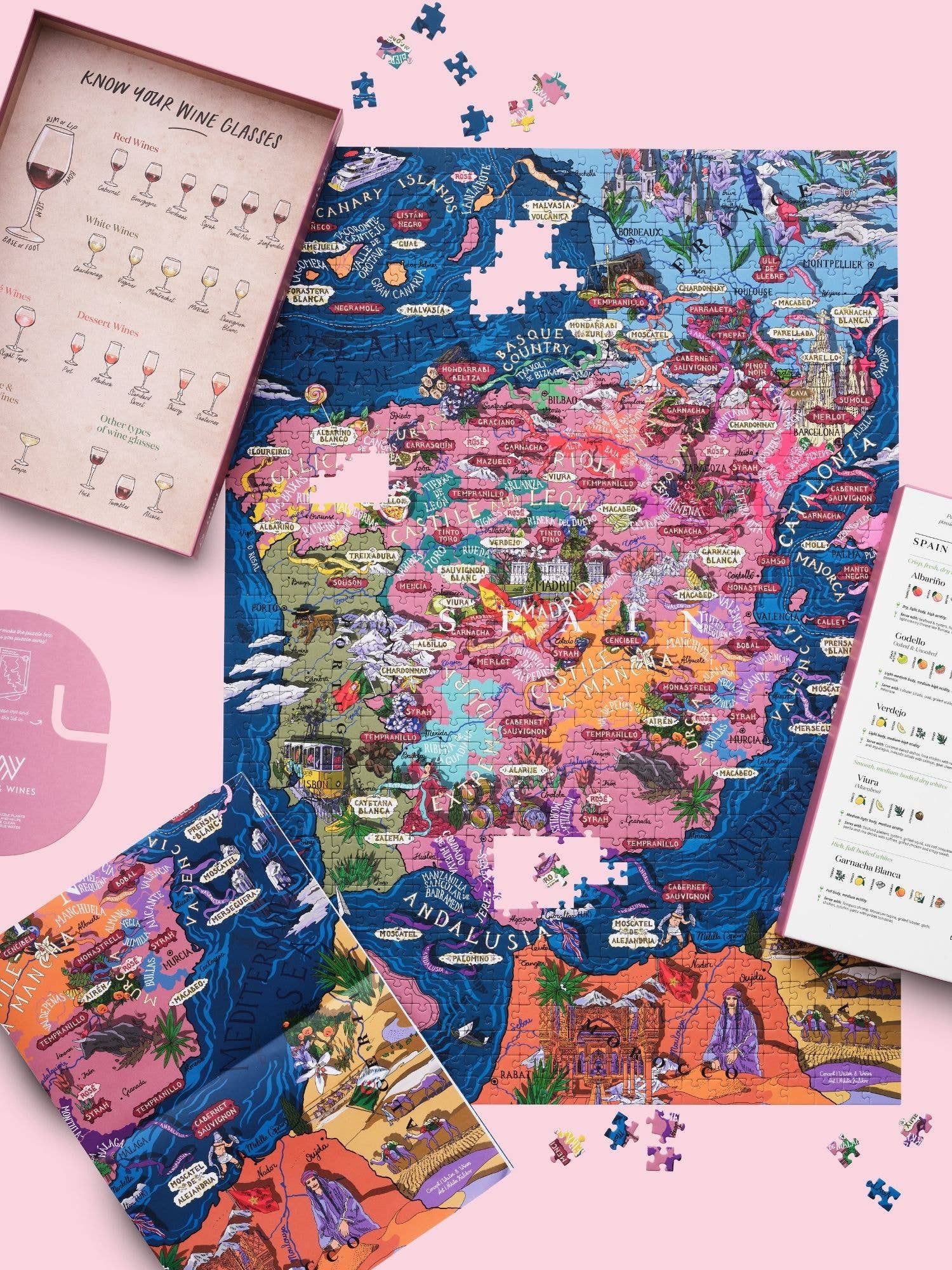 Water & Wines - Vendita all'ingrosso Puzzle - Adulti - Puzzle Vini della Spagna1