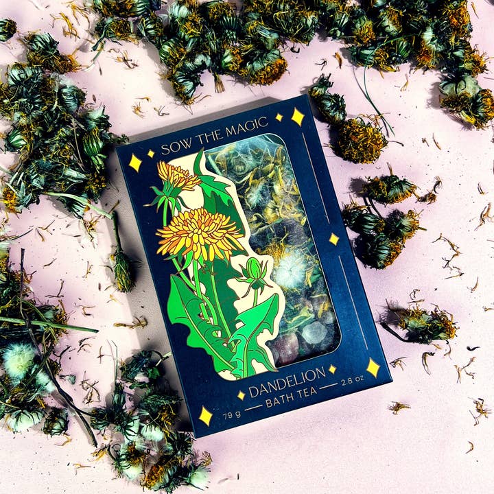 Sow the Magic - Wholesale Bath Soak/Milk - Dandelion Tarot Botanical Bath Tea Box