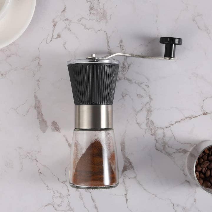VIGOR – Engroshandel Kaffekværn – Håndkværn Kaffemølle med justerbar konisk keramisk bur