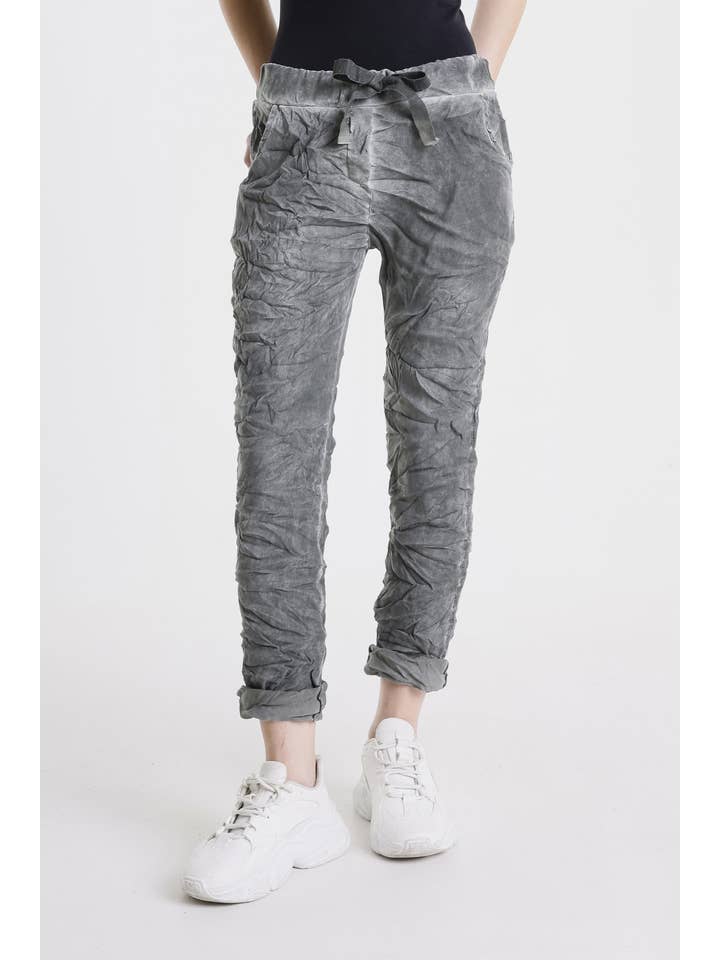 TINA Stephens Italy/Tees By Tina - Vente Pantalon – femme - Pantalon à bande tuxedo en suédine Kendyl (PL136U)12