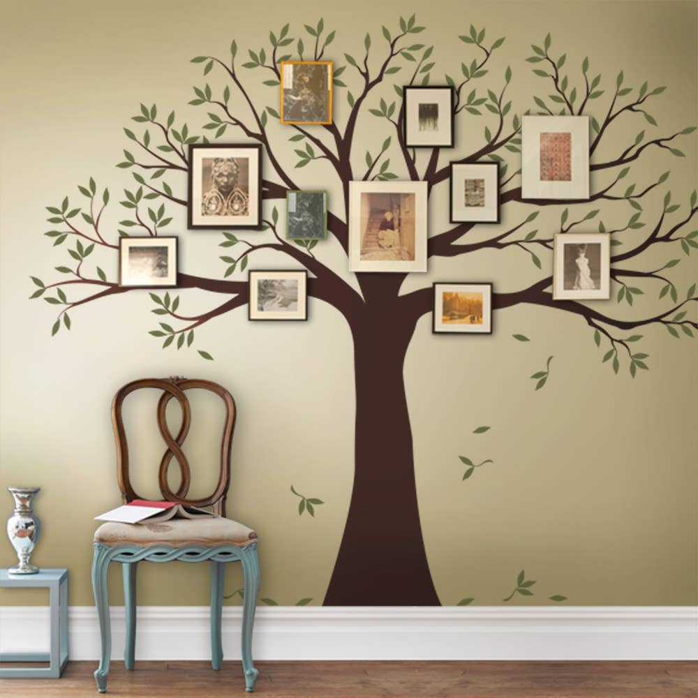 Simple Shapes - Wholesale Wall Decal/Stickers - Family Tree Decal - Two Colors - Wall Decals0