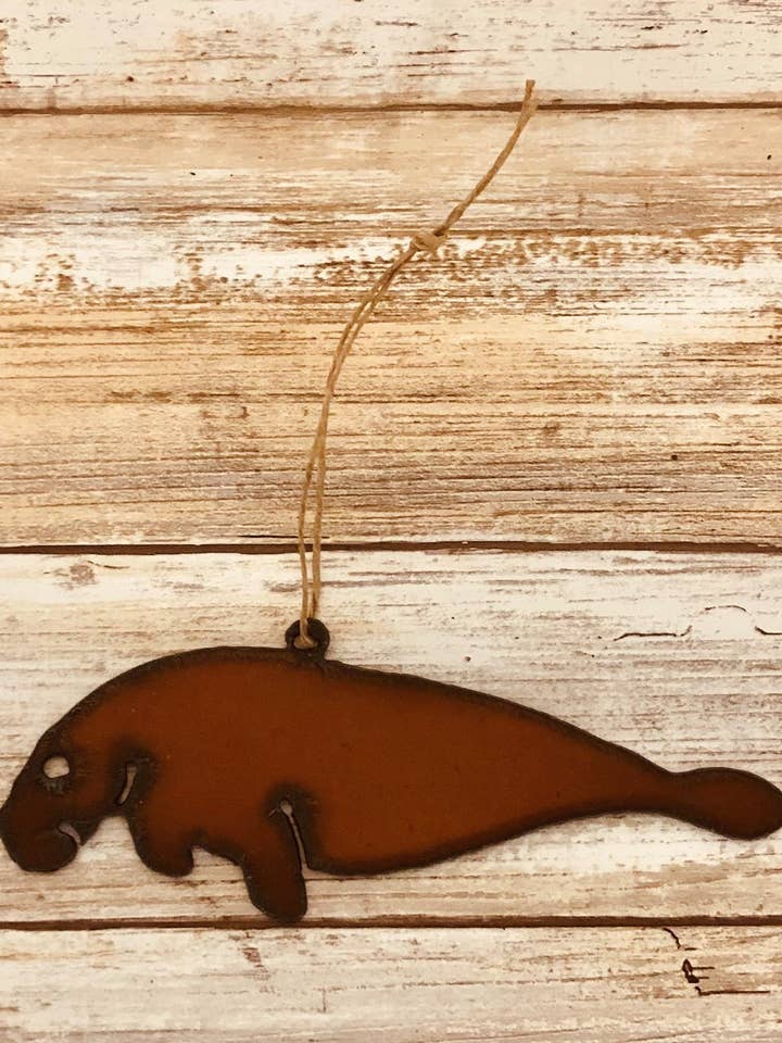 Manatee nautical Ornament for wholesale by Universal Ironworks USA