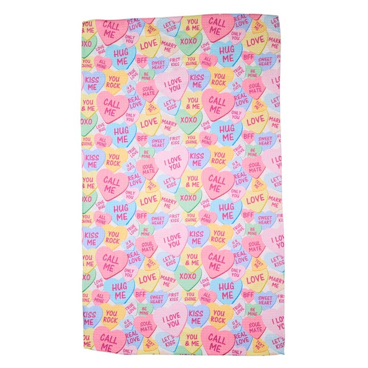 Valentine's Day Sweet Hearts Waffle Towels - Home Decor for wholesale by Driftless Studios