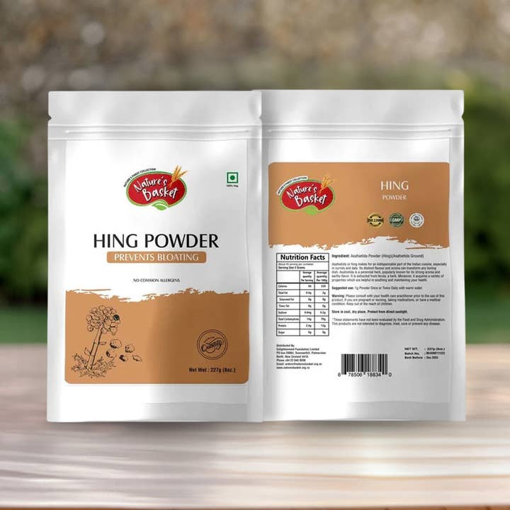 Nature's Basket Compounded Hing (Ferula asa-foetida) powder - Contains gluten for wholesale by Natures Basket
