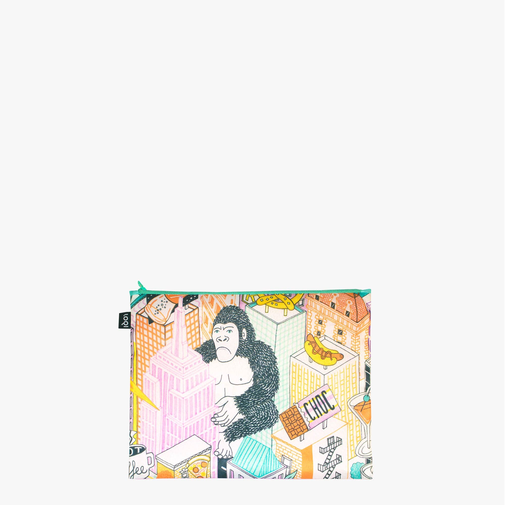 LOQI - Wholesale Pouch - Women's - JACQUELINE COLLEY Pop Culture New York Recycled Zip Pockets2