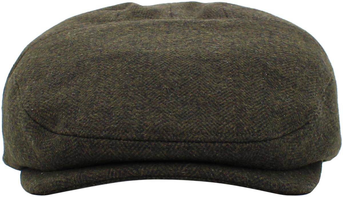 KBETHOS - Wholesale Newsboy/Schoolboy Hat - Men's - Solid Wool Blend Ivy14