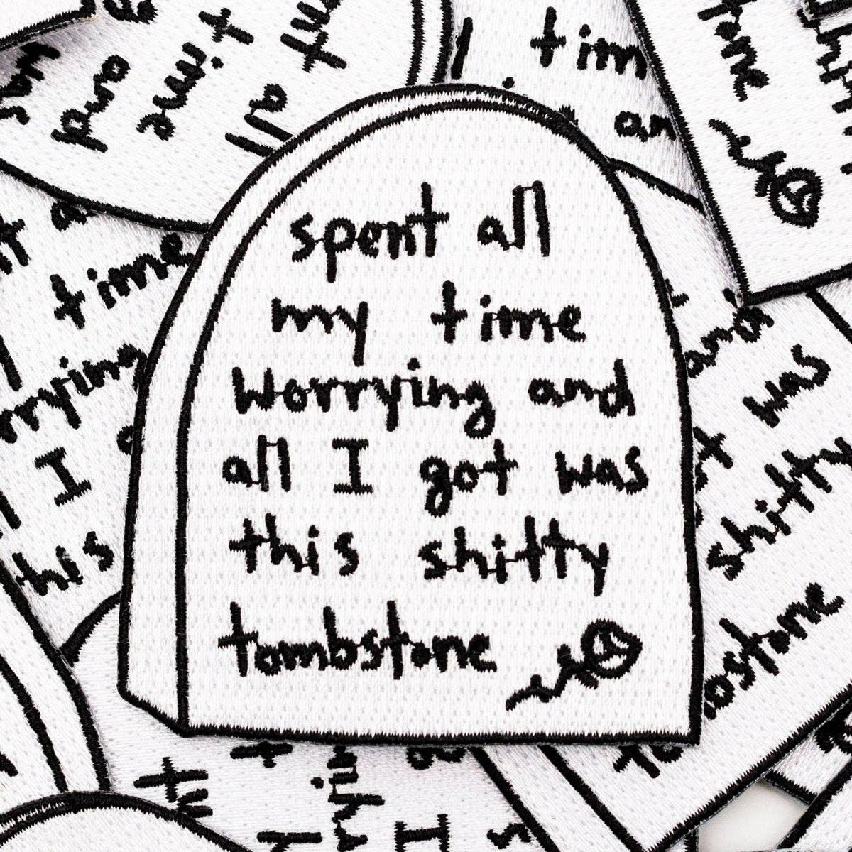 Pretty Bad Co - Wholesale Patch - Worry Tombstone Patch1