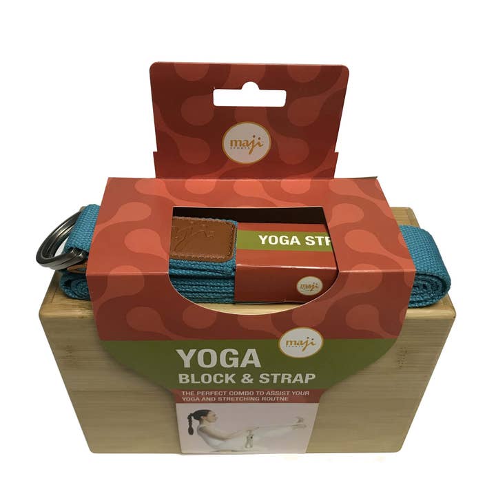 JupiterGear - Wholesale Yoga Strap/Band - Maji Sports Bamboo Yoga Block & Strap Combo6
