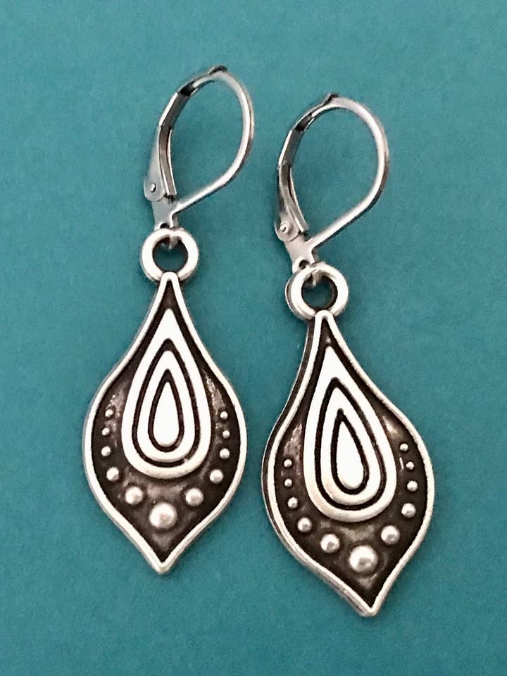Silver Mystical Drop Earrings for wholesale by Dreamspirit