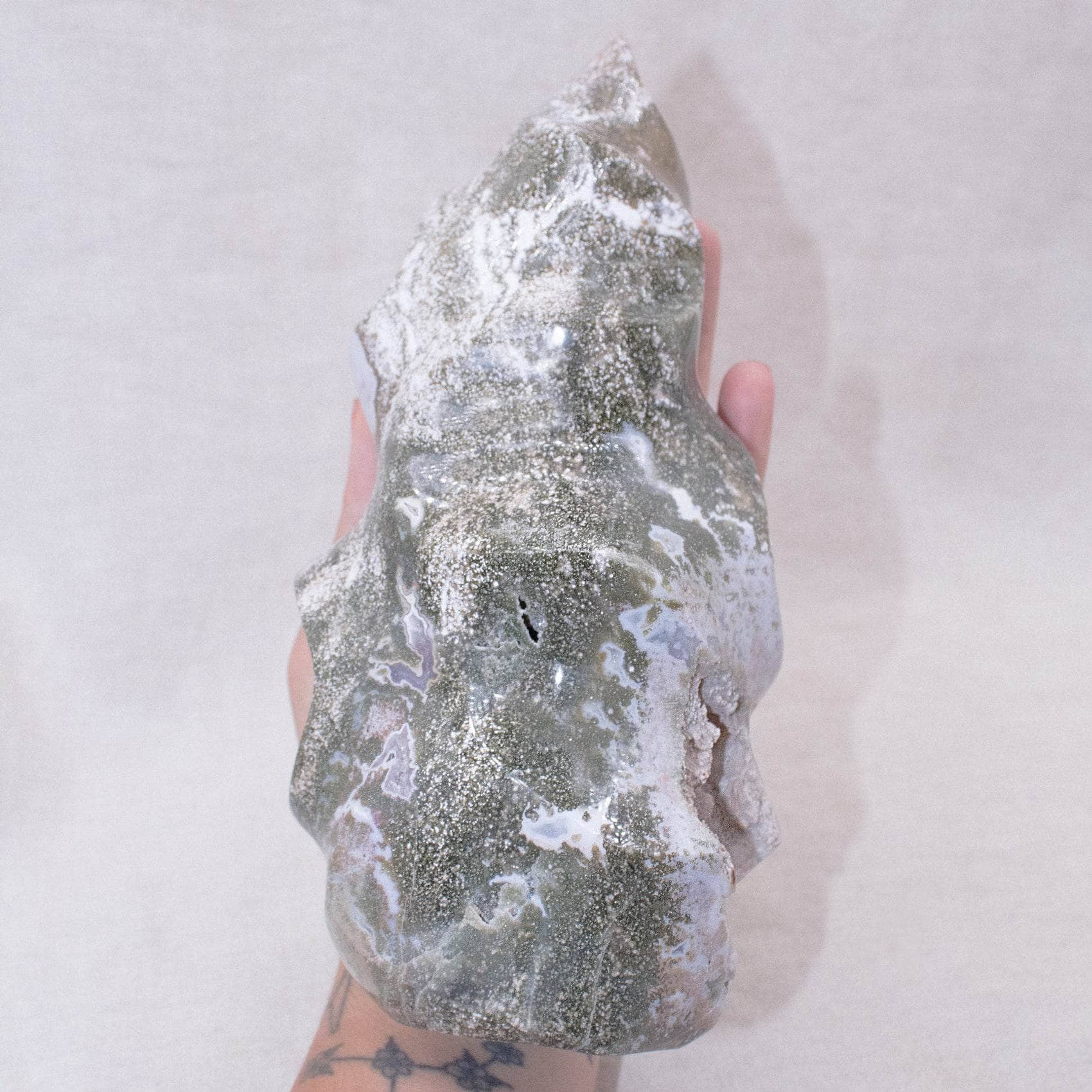 Tiny Rituals - Wholesale Spiritual Stone/Crystal - Ocean Jasper Flame - AAA Premium Quality46