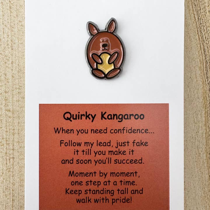 Little Joys - Wholesale Lapel Pin/Button - Quirky Kangaroo Pin