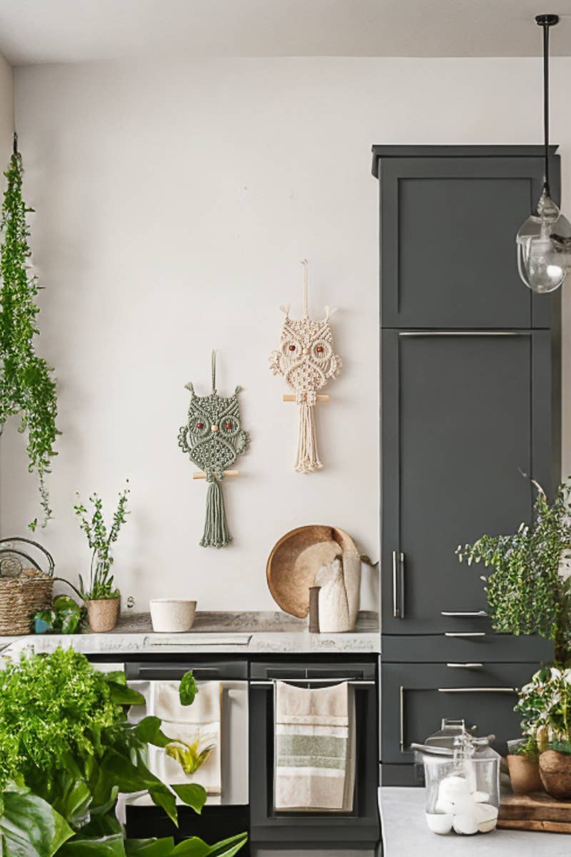 BeanDaikon – wholesale Väggdekor - Barn och baby – Macrame Uggla Vägghängande W735