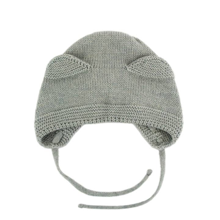 ALIAP - Wholesale Newborn/knit hat – Baby - Merino Wool Bonnet - Teddy Ears 4410W2