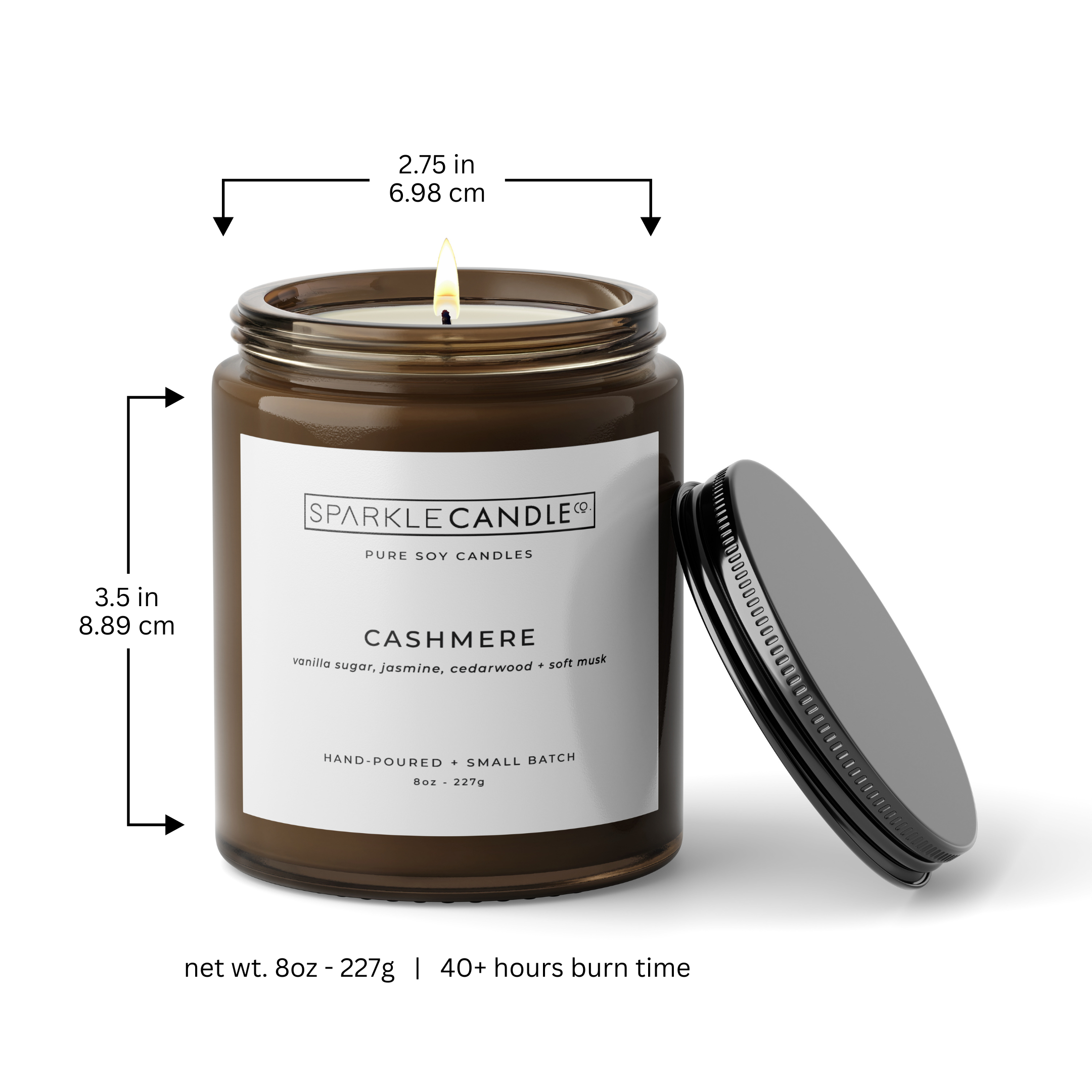 Sparkle Candle Co. - Wholesale Jar/Filled Candle - Canadian Maple | 8oz Soy Candle3