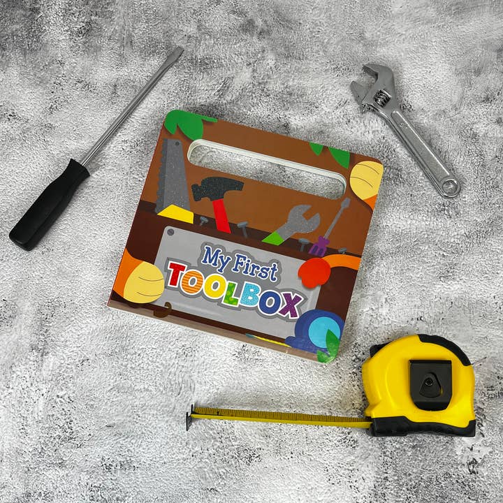 Little Hippo Books - Wholesale Book - Kids - My First Toolbox- Sensory Touch and Feel Board with Handle