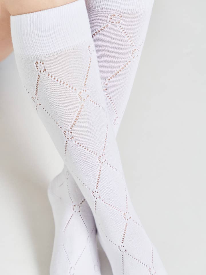 Conte Elegant - Wholesale Socks - Women's - Cotton Knee Highs Conte Classic 007