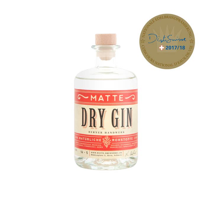 Berner Matte Dry Gin 42% 2dl für den Großhandel von Berner Matte Brennerei