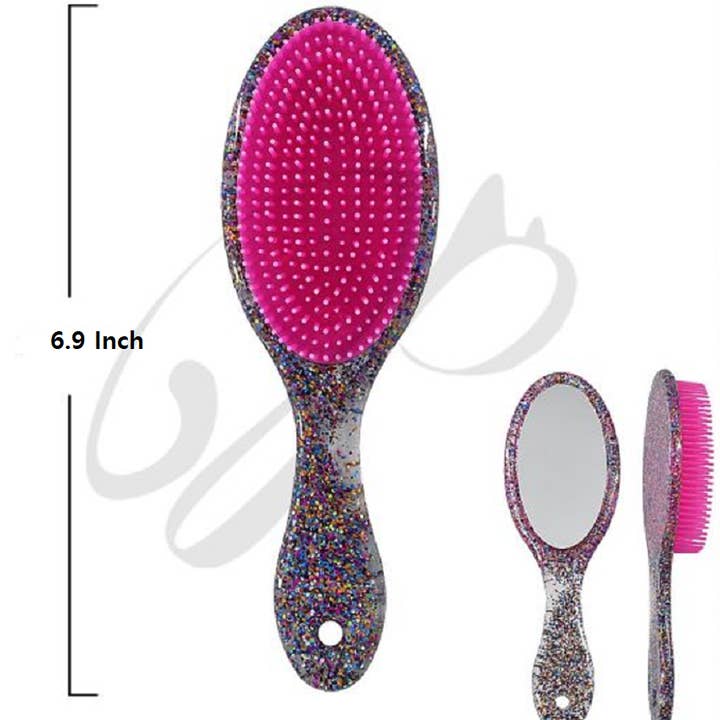 MIX COLOR Hair Brush with Mirror Set for wholesale on Faire