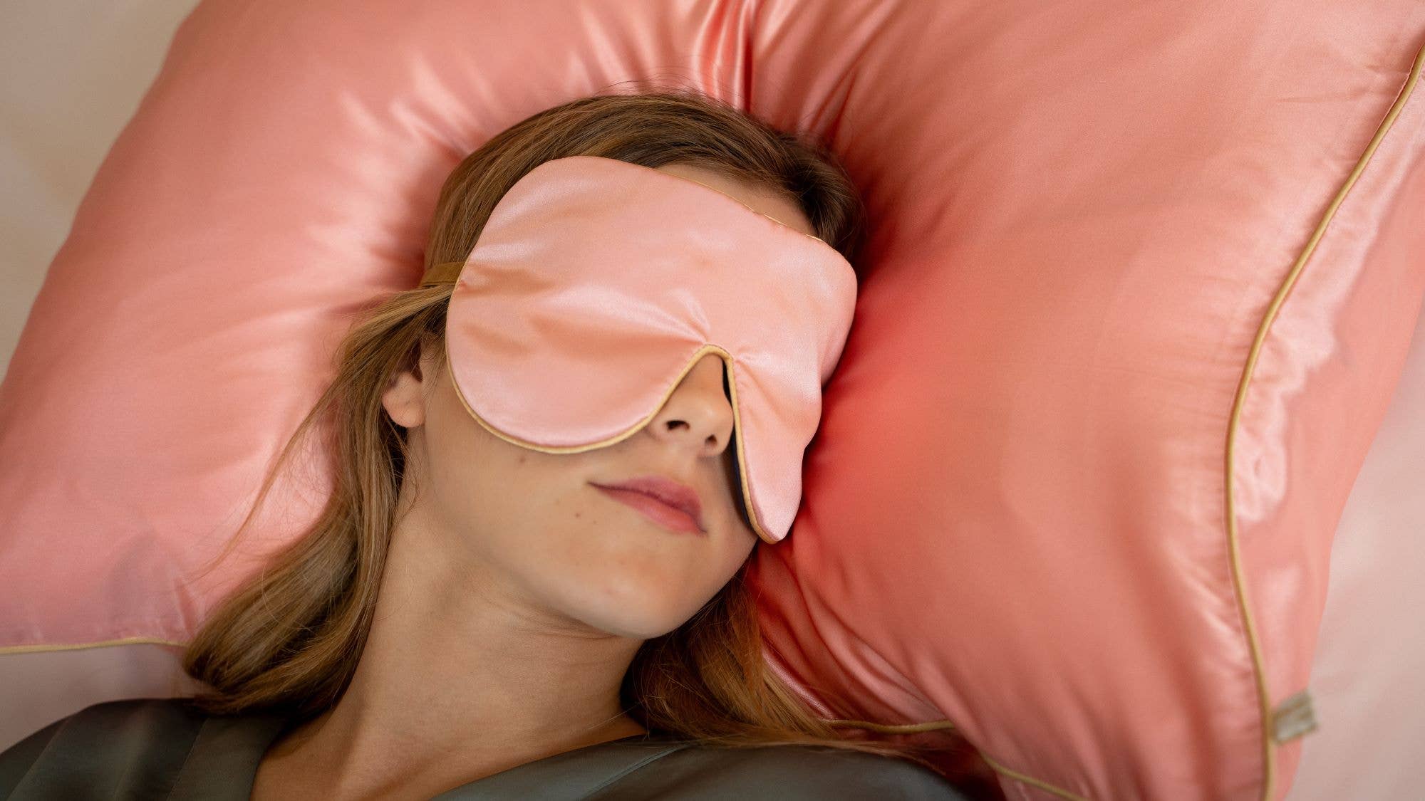 Holistic Silk Ltd - Vendita all'ingrosso Maschera per dormire - Maschera per dormire in seta | Beauty Sleep | Maschera benessere per gli occhi | Rosa4