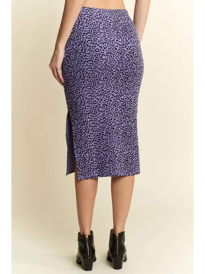 JADE BY JANE - Wholesale Skirt - Women's - PLUS SIZE ANIMAL PRINT HIGH WAIST THIGH SLIT MIDI SKIRT9