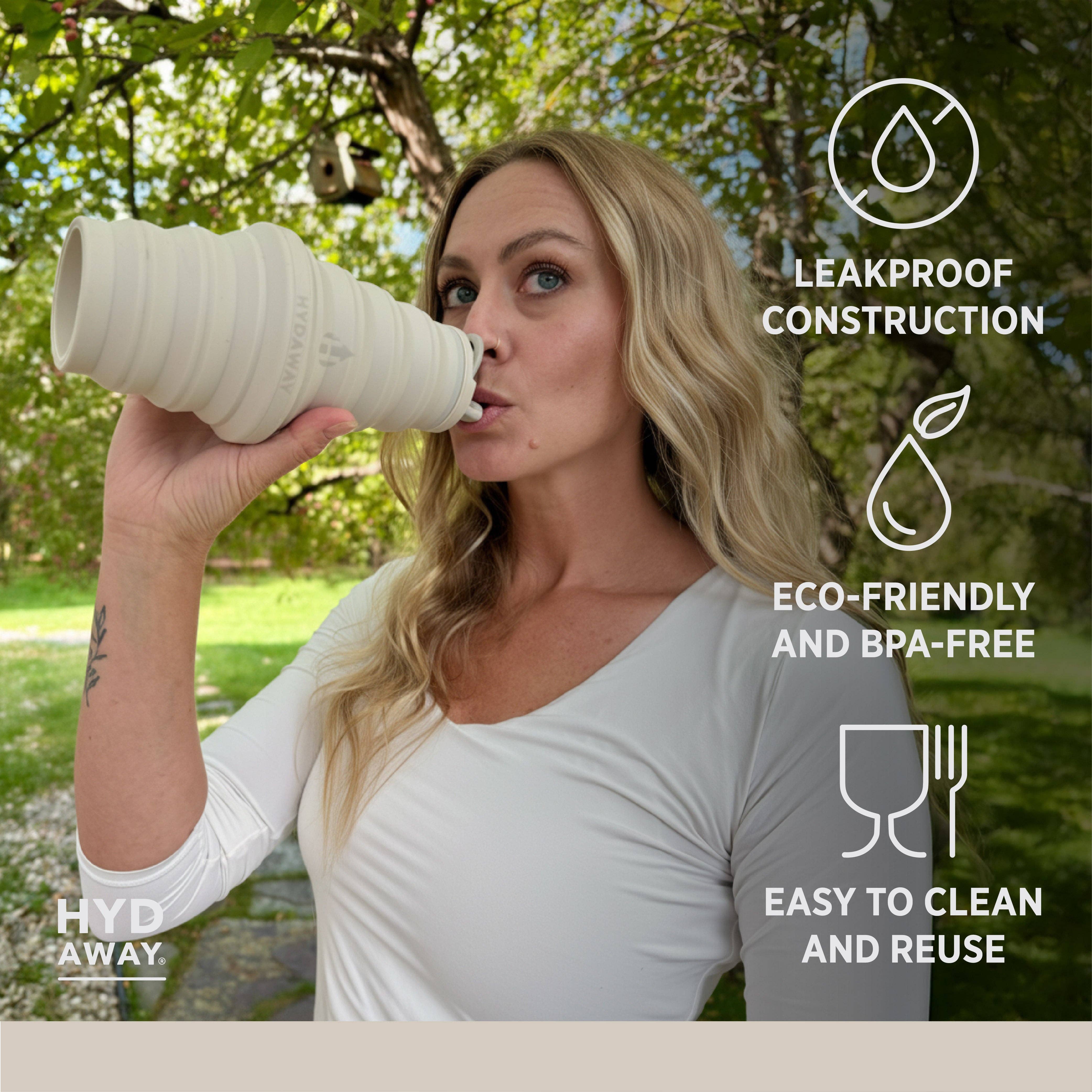 HYDAWAY – Großhandel Trinkflaschen – Zusammenklappbare Wasserflasche | 25oz50