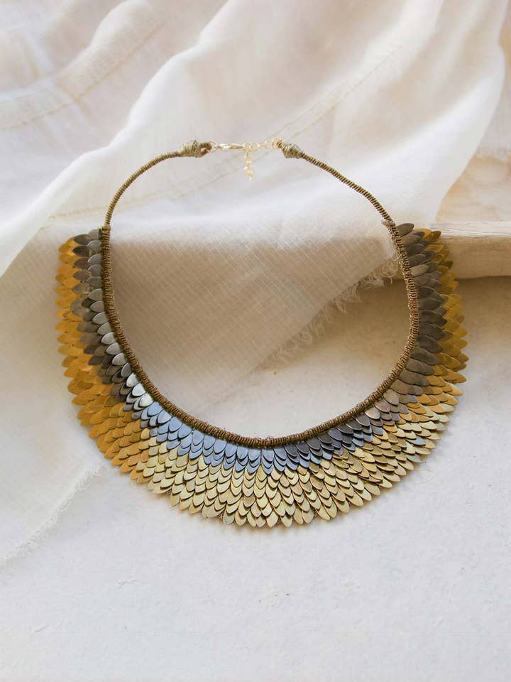 Nefertiti Medium - Gold & Graphite for wholesale by Maujh