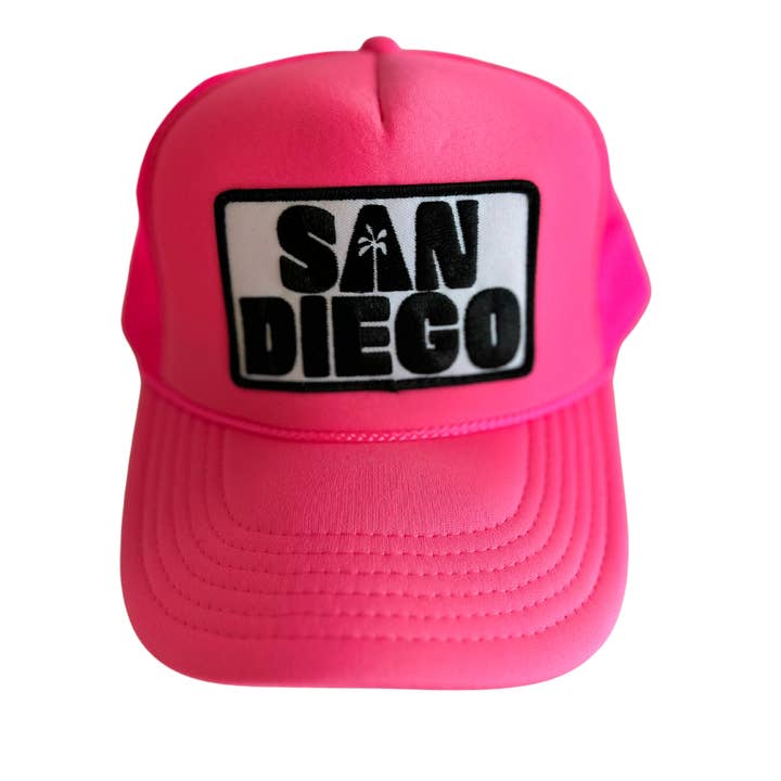 Local Beach - Wholesale Trucker Hat - Unisex - San Diego Palm Patch Trucker Hat4