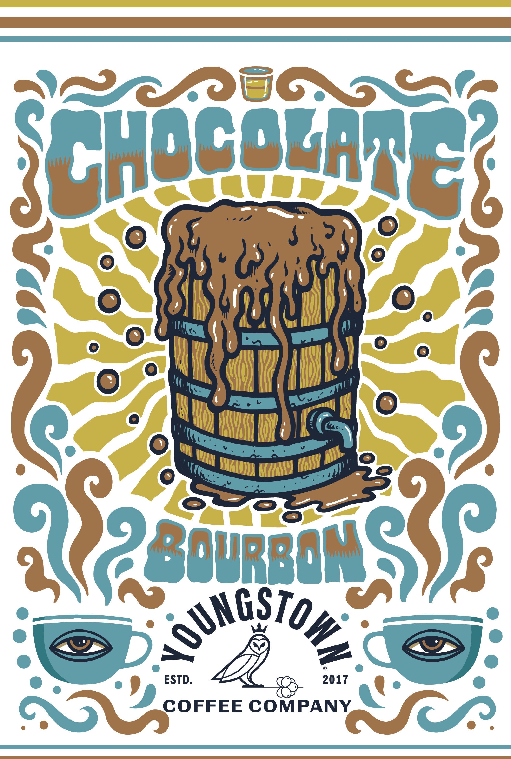 Youngstown Coffee Co. - Wholesale Coffee Beans - Chocolate Bourbon (INDIVIDUAL 12OZ BAGS)1