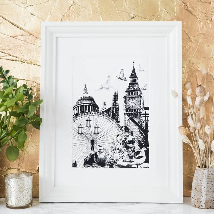 London Print for wholesale by Powder Butterfly