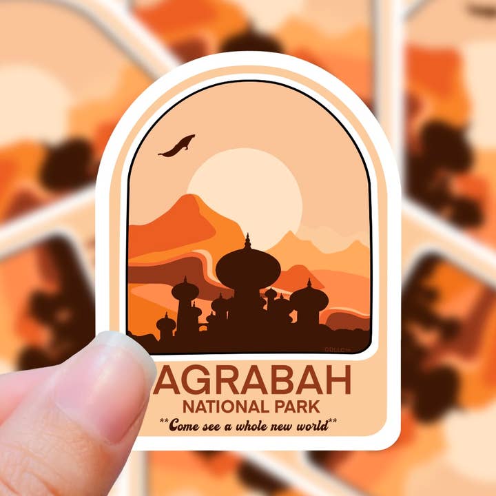 National Park, Agrabah, Vinyl Sticker (Aladdin) for wholesale by Graceful Darkness, LLC
