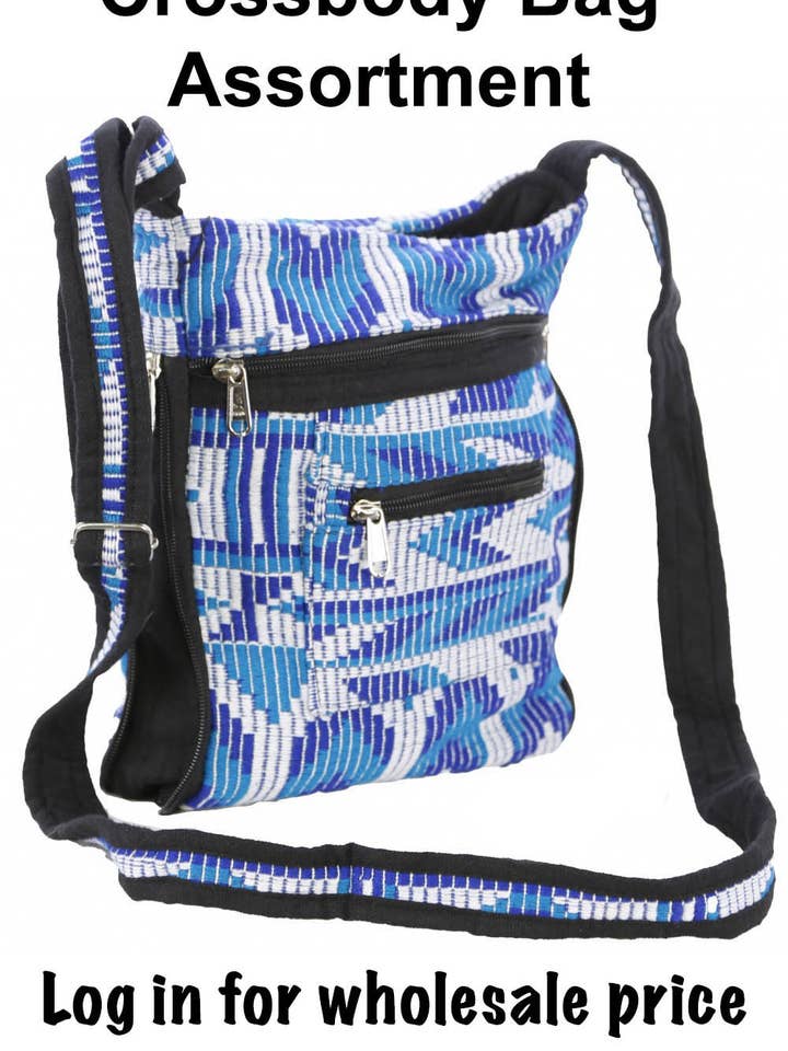 Wholesale Lot of 12 Assorted Crossbody Bags for wholesale by Sunshine Joy