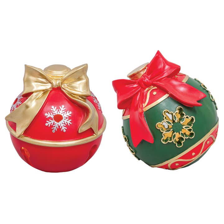 Christmas Bauble Tabletop with Lights, 2 Assorted for wholesale by Hanna's Handiworks
