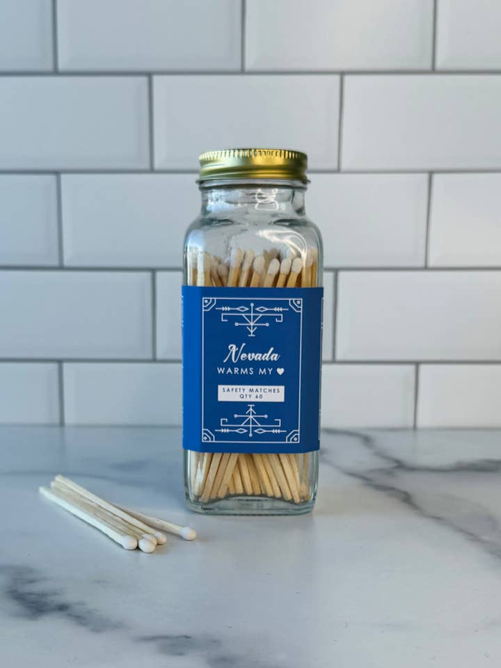 Allumettes de sécurité du Nevada - Nevada réchauffe mon cœur pour la vente par Rambling Caravan